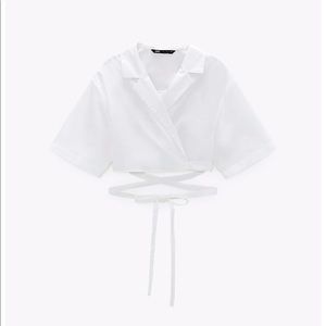 Zara Cropped Tie Top